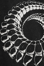 Noir - Spirale - T-shirt graphique oversize manches longues - 5