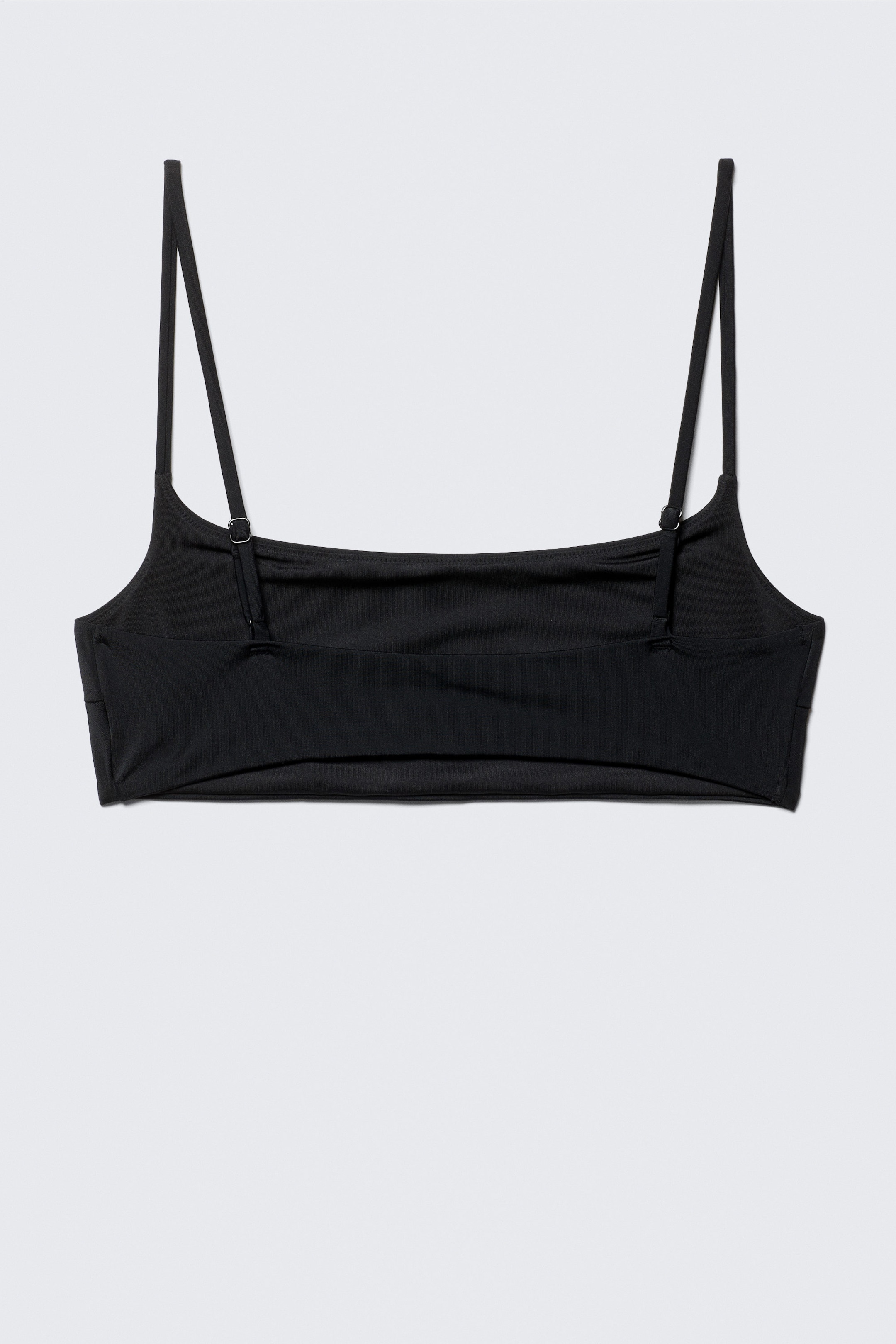 Black - Scoop Neck Bikini Top - 4