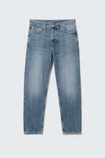 Radio Blue - Medium Blue - Ray Mid Rise Relaxed Tapered Leg Jeans - 5