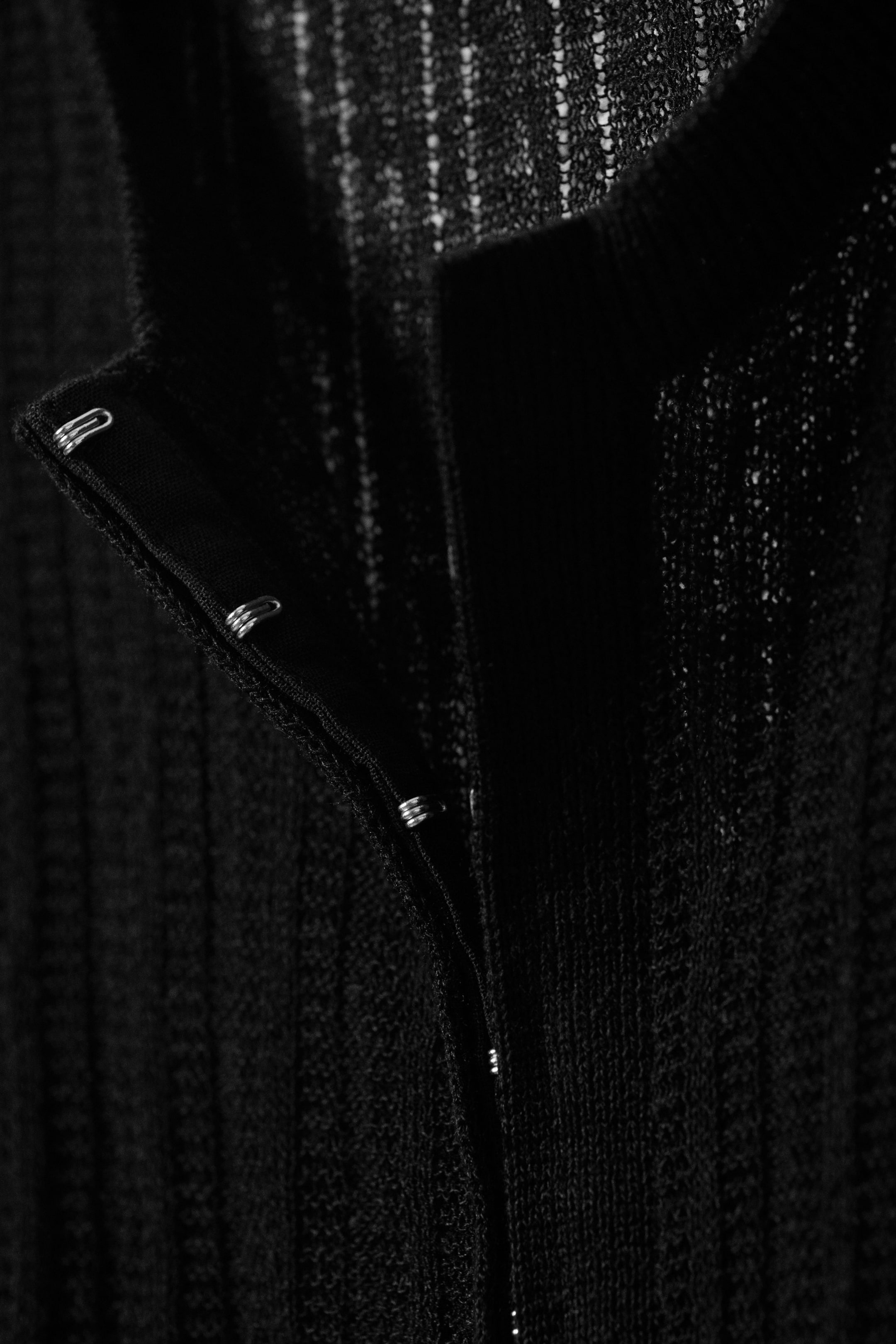 Black - Sheer Linen-Blend Cardigan - 5