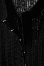 Black - Sheer Linen-Blend Cardigan - 5