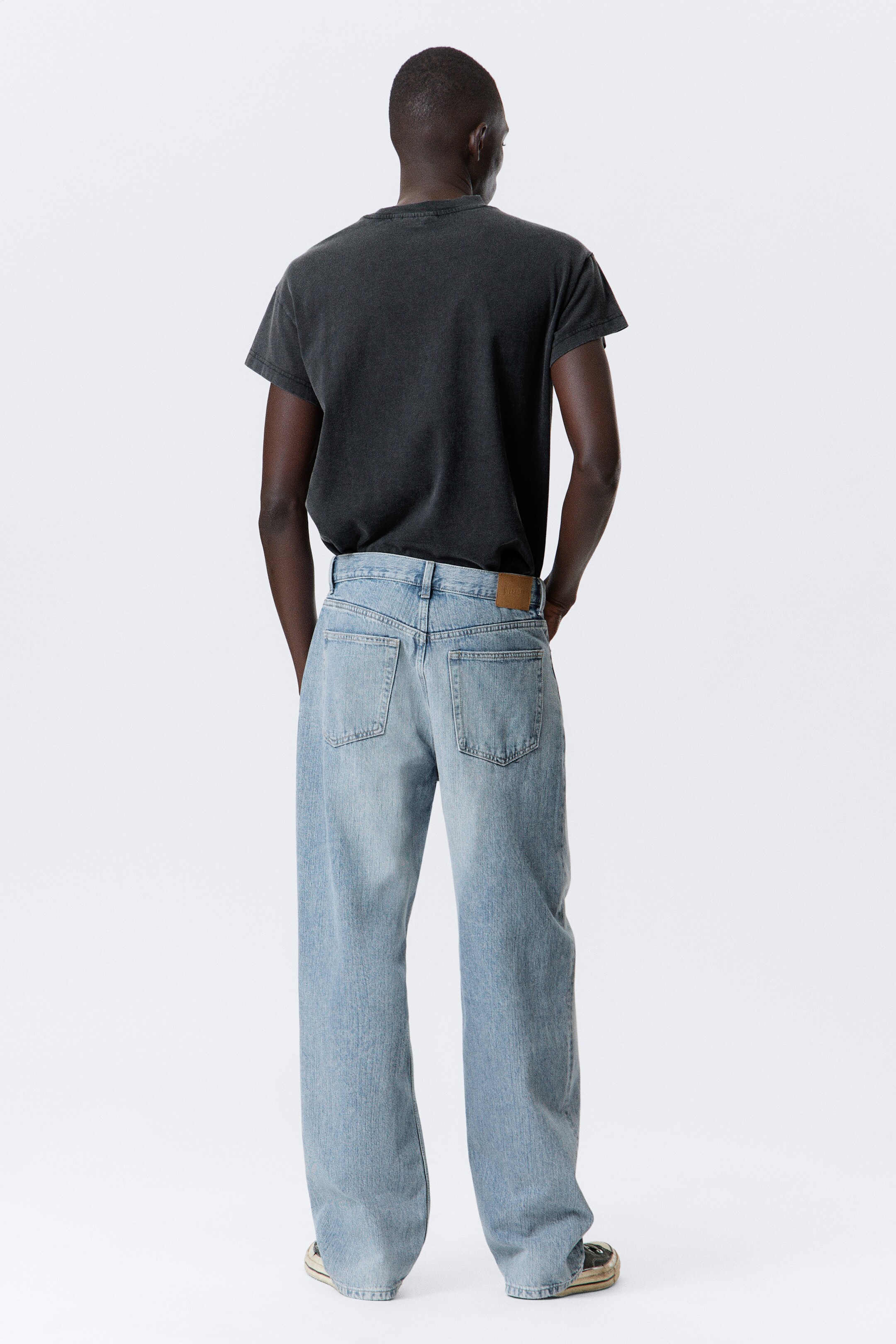 Visa större bild: Galaxy Loose Straight Leg Jeans - Blue Fade - Mellanblå - HERR | H&M SE 7
