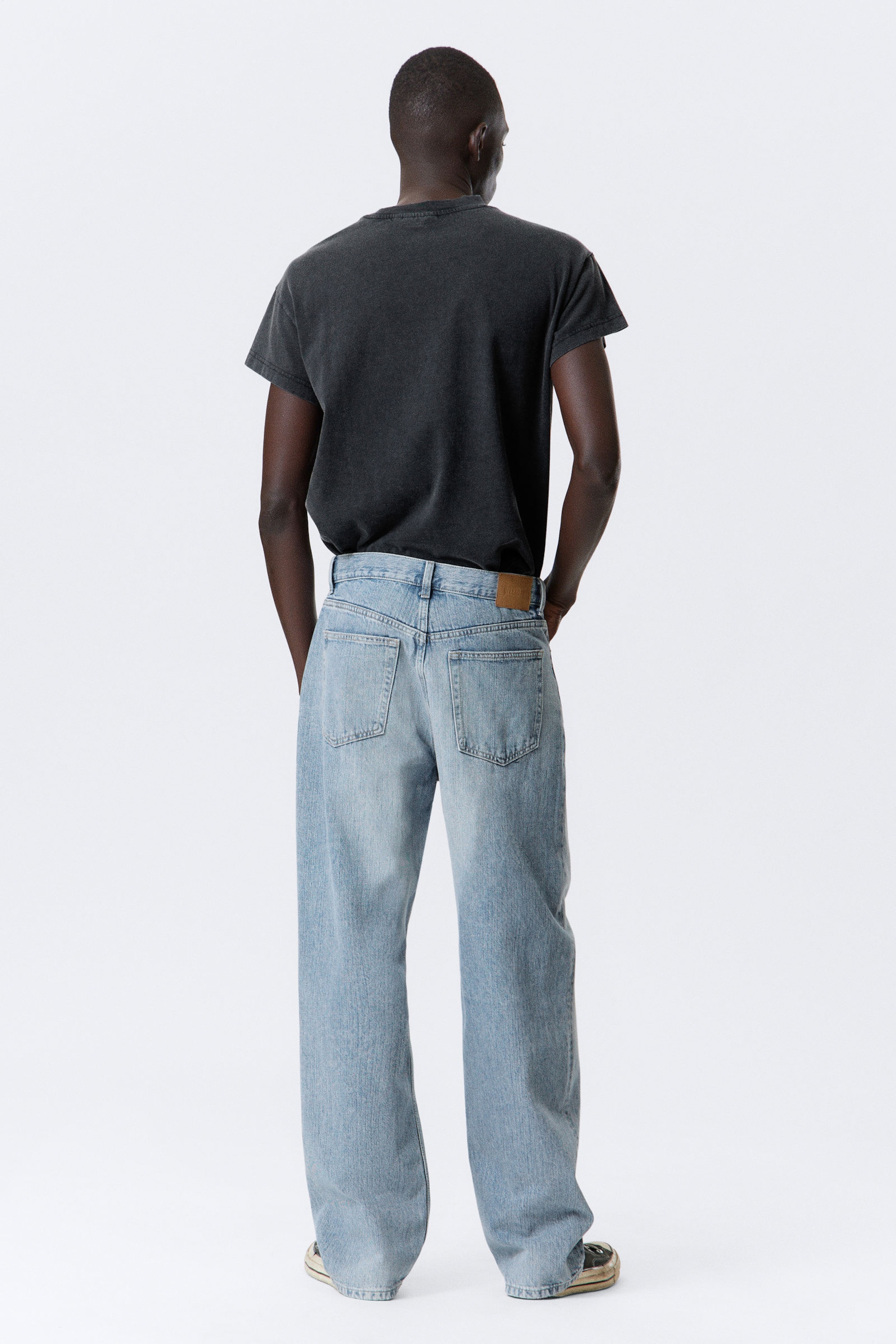 Blue Fade - Medium Blue - Galaxy Loose Straight Leg Jeans - 8