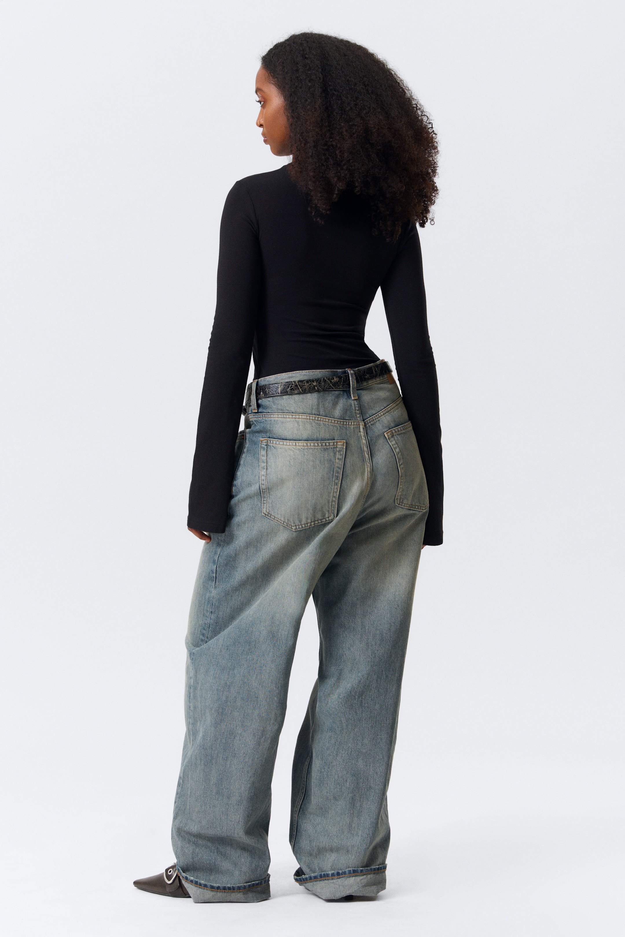 Schwarz - Longsleeve aus Baumwolle - 2