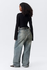 Schwarz - Longsleeve aus Baumwolle - 2