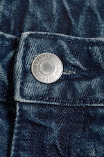 Sailor Blue - Medium Blue - Ample Low Rise Loose Wide Jeans - 1