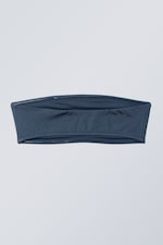 Navy Shimmer - Shine Bandeau Bikini Top - 1