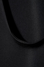 Black - Gizem Open Back T-shirt - 2