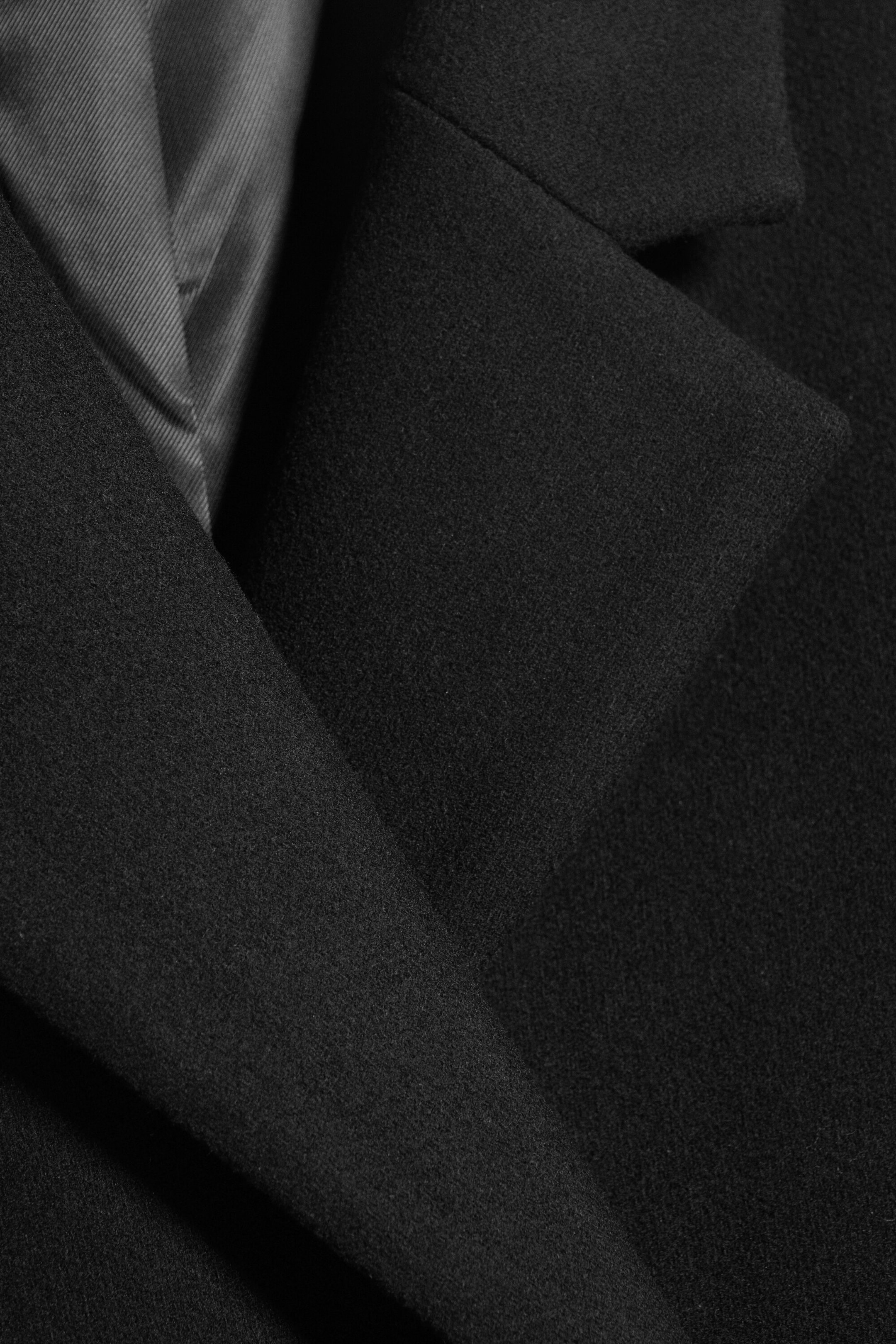 Black - LOGAN DOUBLE-BREASTED WOOL-BLEND COAT - 6
