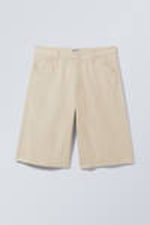 Ecru - Astro Loose Baggy Linen-Blend Shorts - 8
