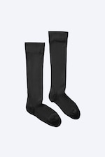 Black - Sheer Knee-High Stockings - 0