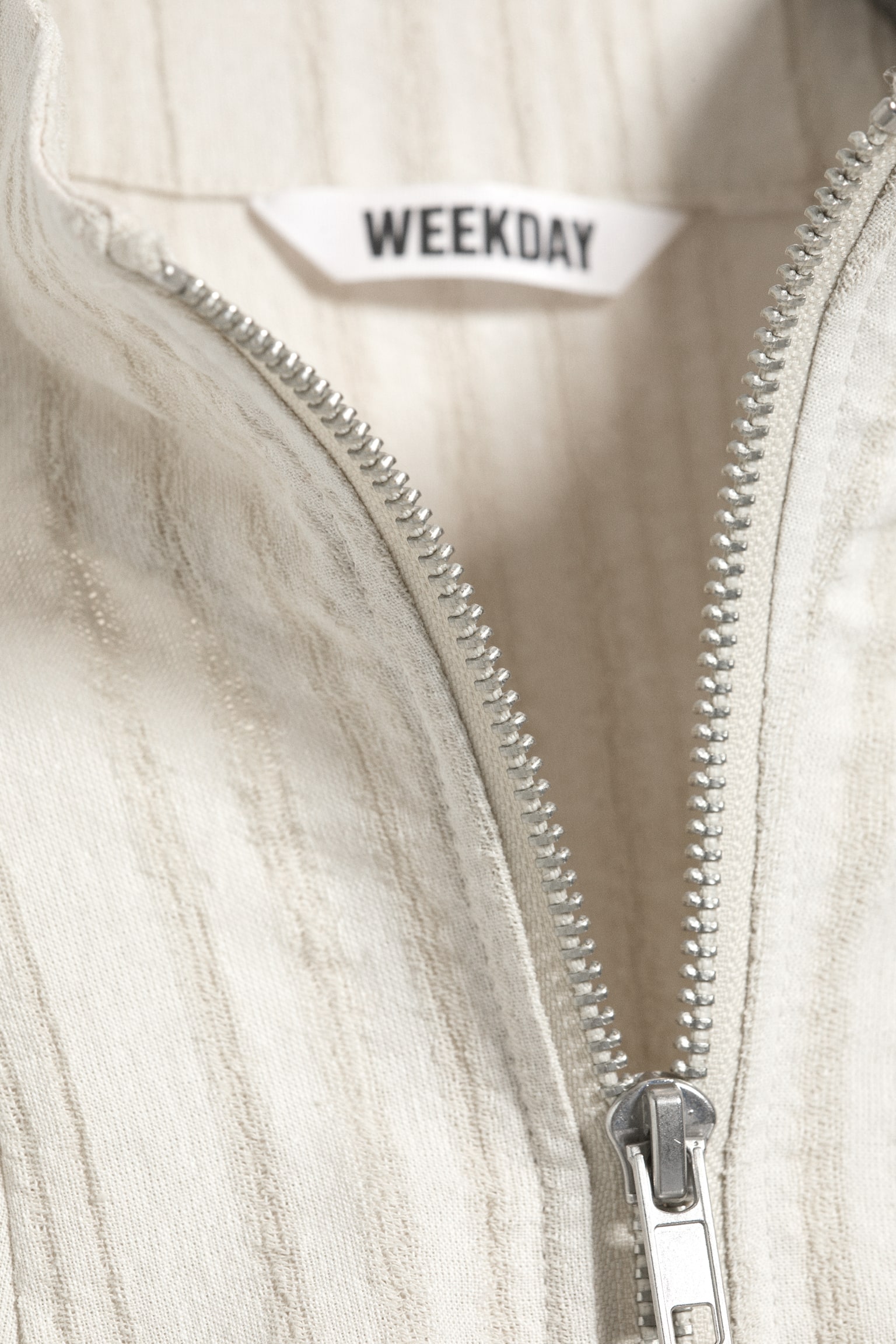 Топ без ръкави с висока яка и цип - Светло Таупе/Прахово Сиво - 3