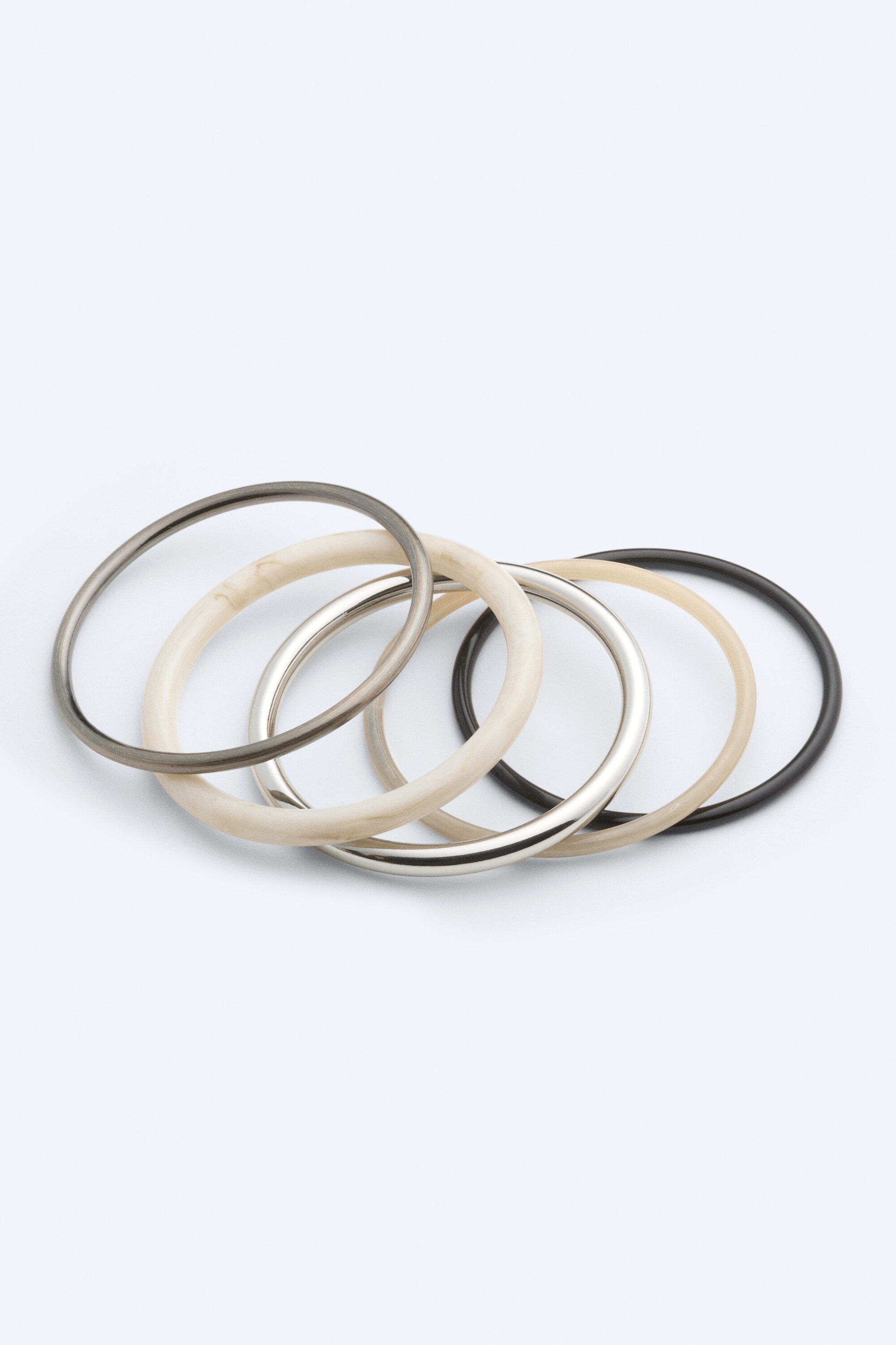 Black/Beige/Silver - Bangle Multipack - 1