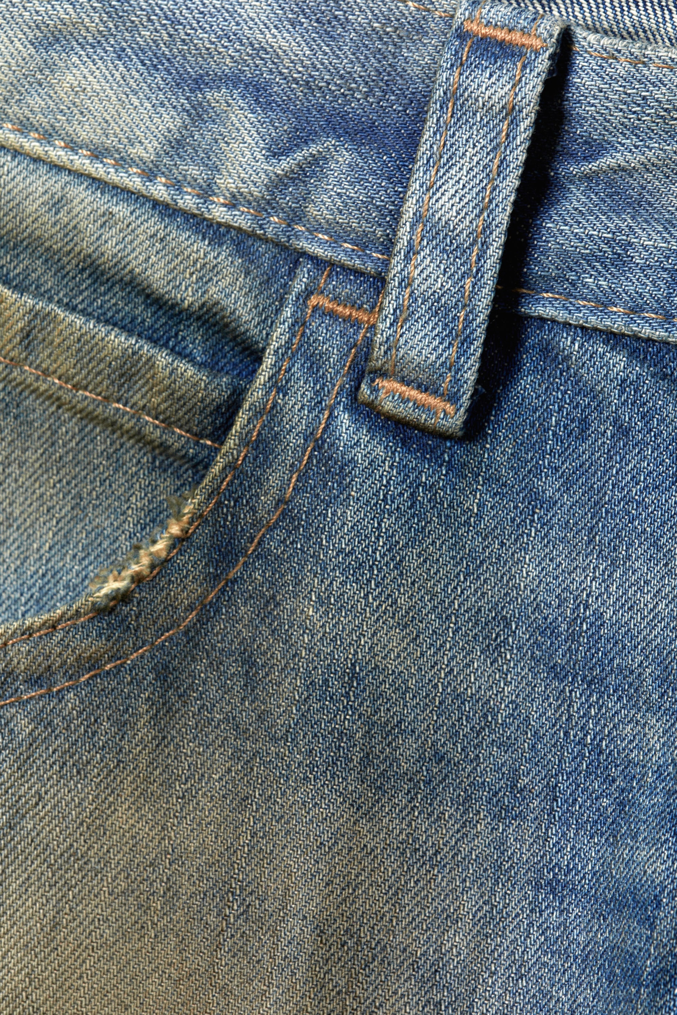Grime – Blau - Anti – Unisex-Jeans mit niedrigem Bund - 2