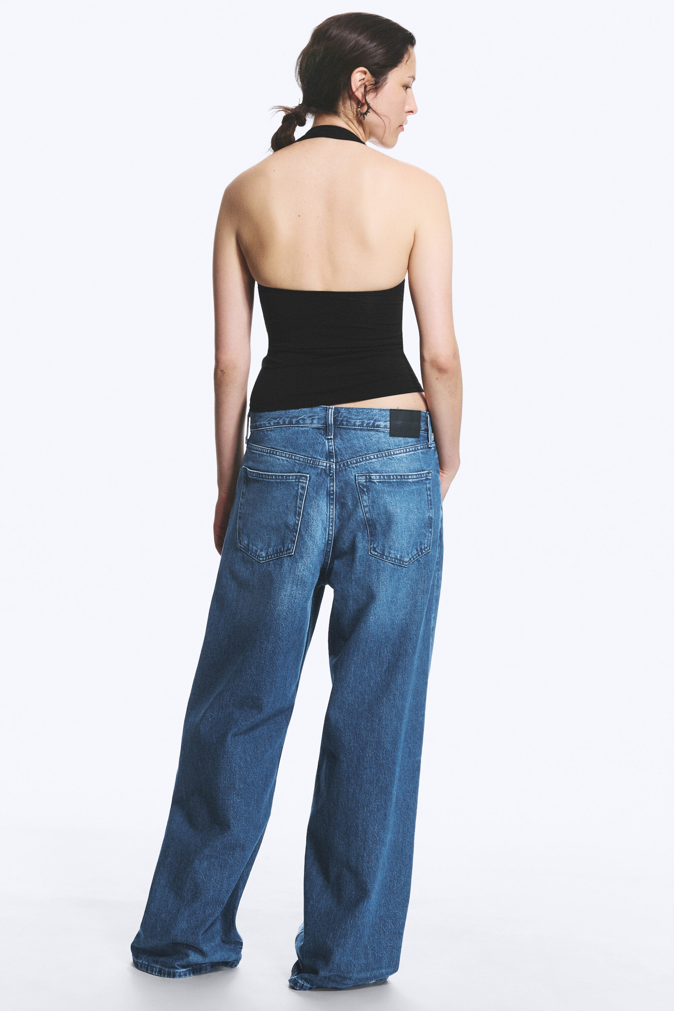 Sailor Blue – middels blå - Solar vid unisex-jeans med løs passform og normalt liv - 5