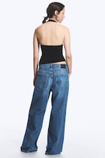 Sailor Blue – middels blå - Solar vid unisex-jeans med løs passform og normalt liv - 5