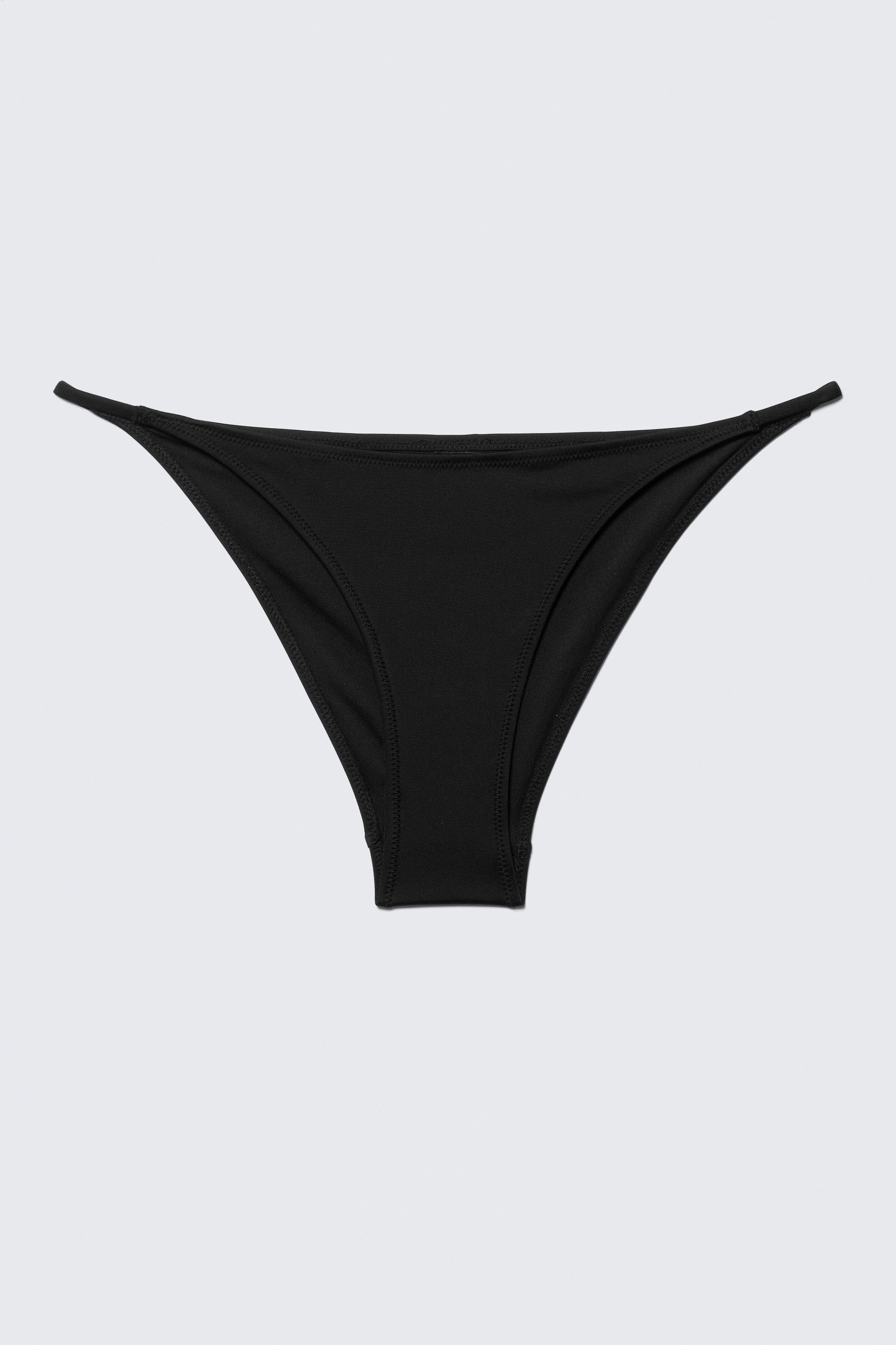 Slip bikini a tanga - Nero