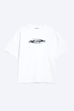 White - Alive - Oversized boxy T-shirt met grafische print - 4