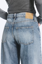 Blue Horses - Medium Blue - Paz Mid Rise Wide Jeans - 4