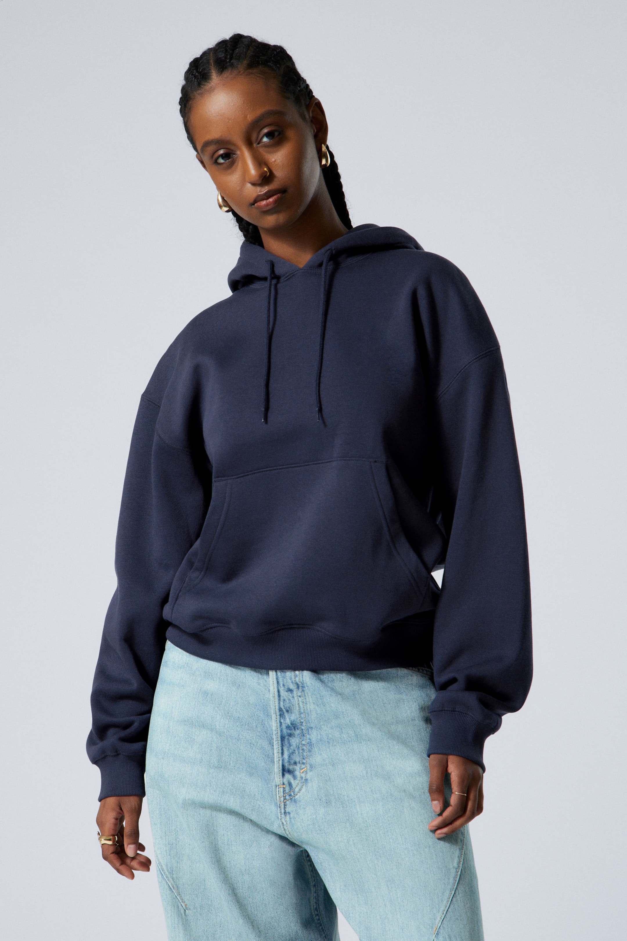Dunkelblau - Kapuzenpullover Standard Essence - 2