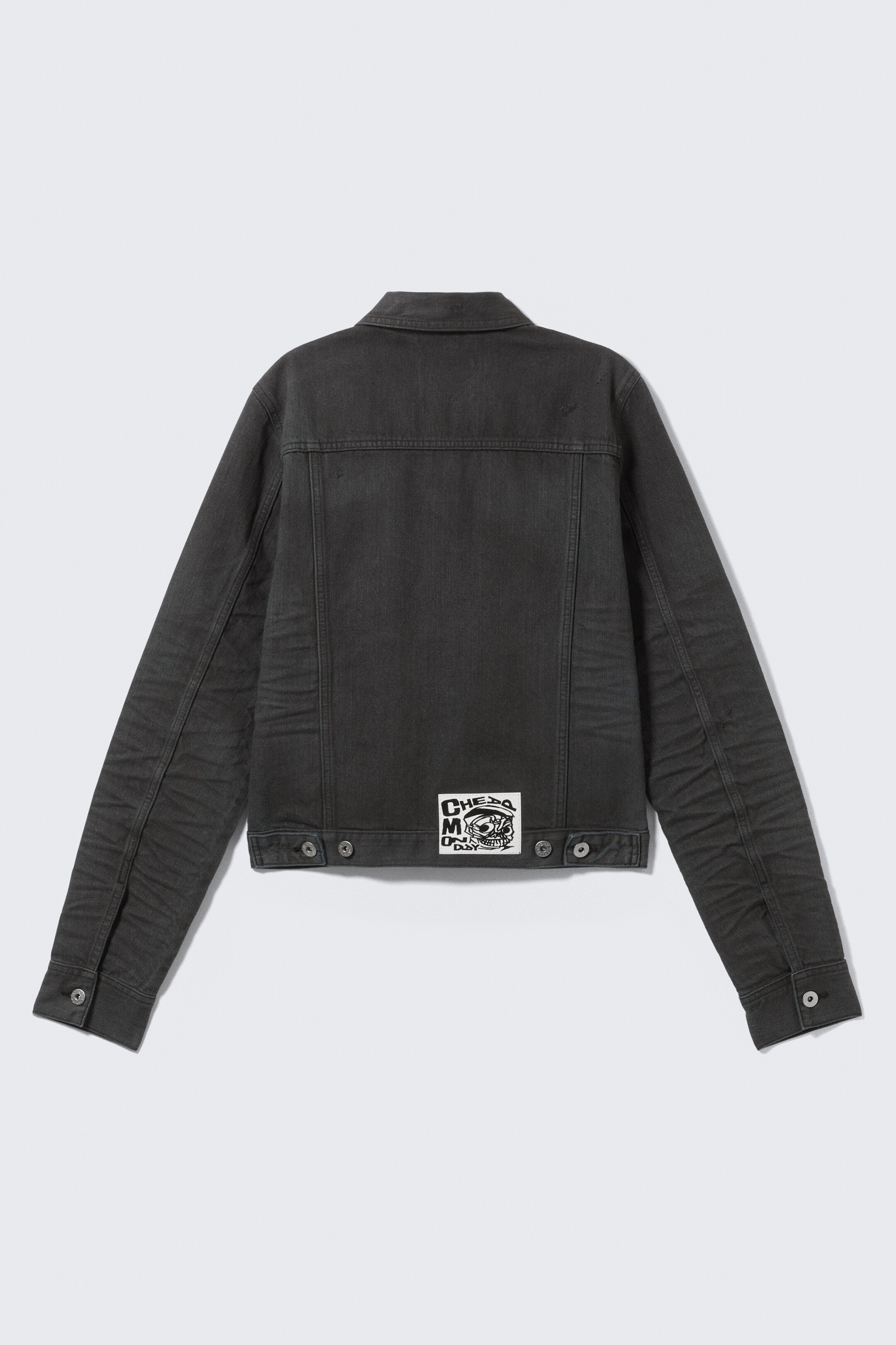 Nagyobb kép megtekintése: CM x LB Issue Black Coated Unisex Denim Jacket - Coated Black - FÉRFI | H&M HU 1