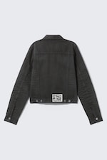 Svart coating - CM x LB Issue unisex denimjakke med svart belegg - 8