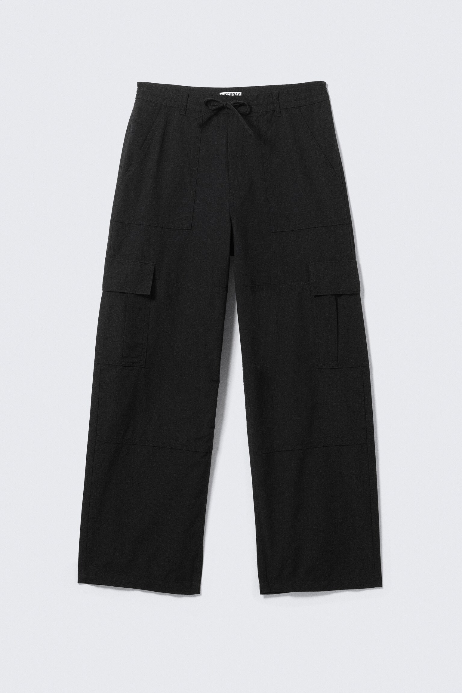 Spodnie Baggy Ripstop Cargo - Czarny/Ciemna zieleń khaki - 2