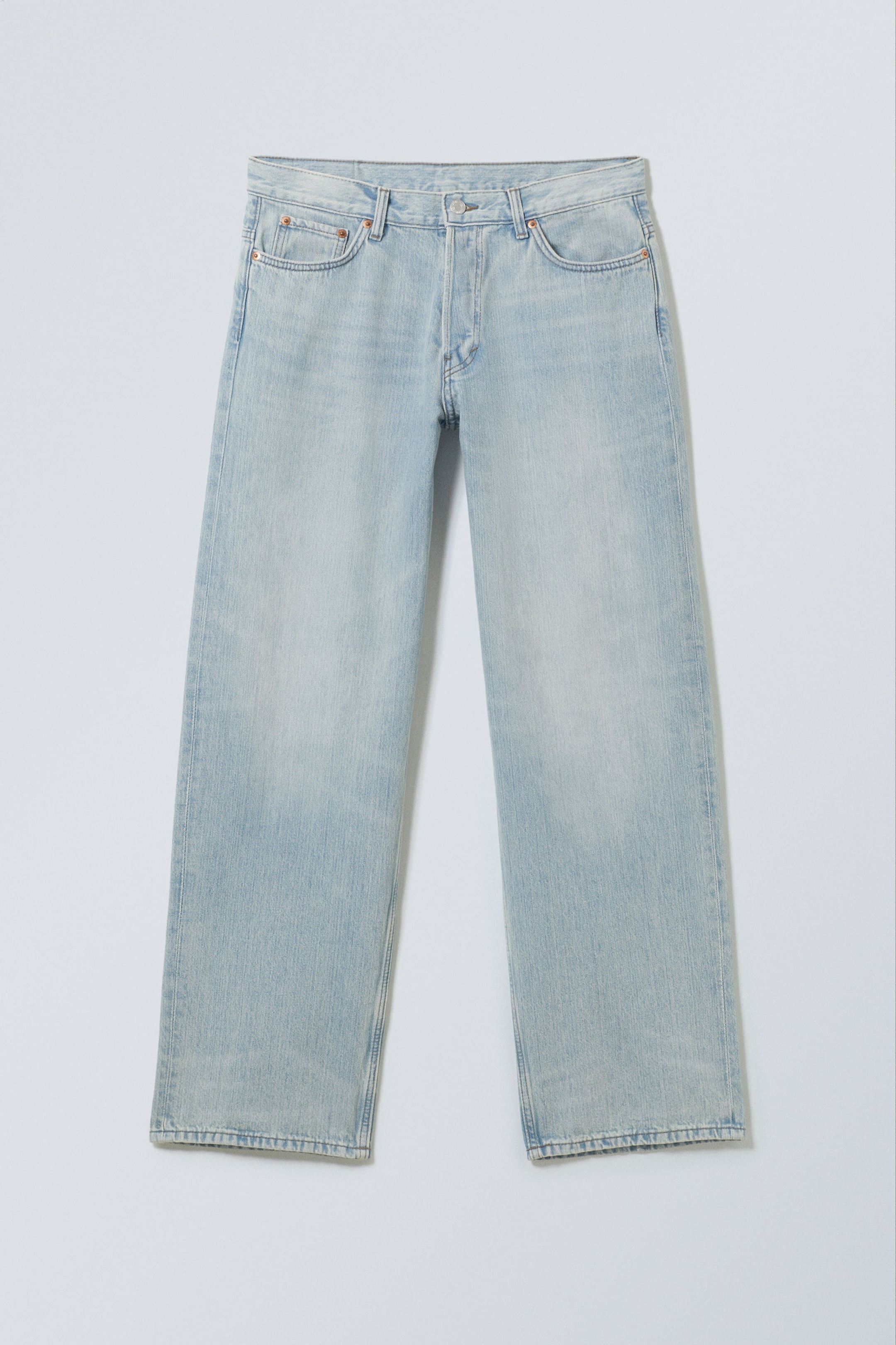 Aeon Blue - Hellblau - Sphere Low Waist Loose Straight Leg Jeans - 1