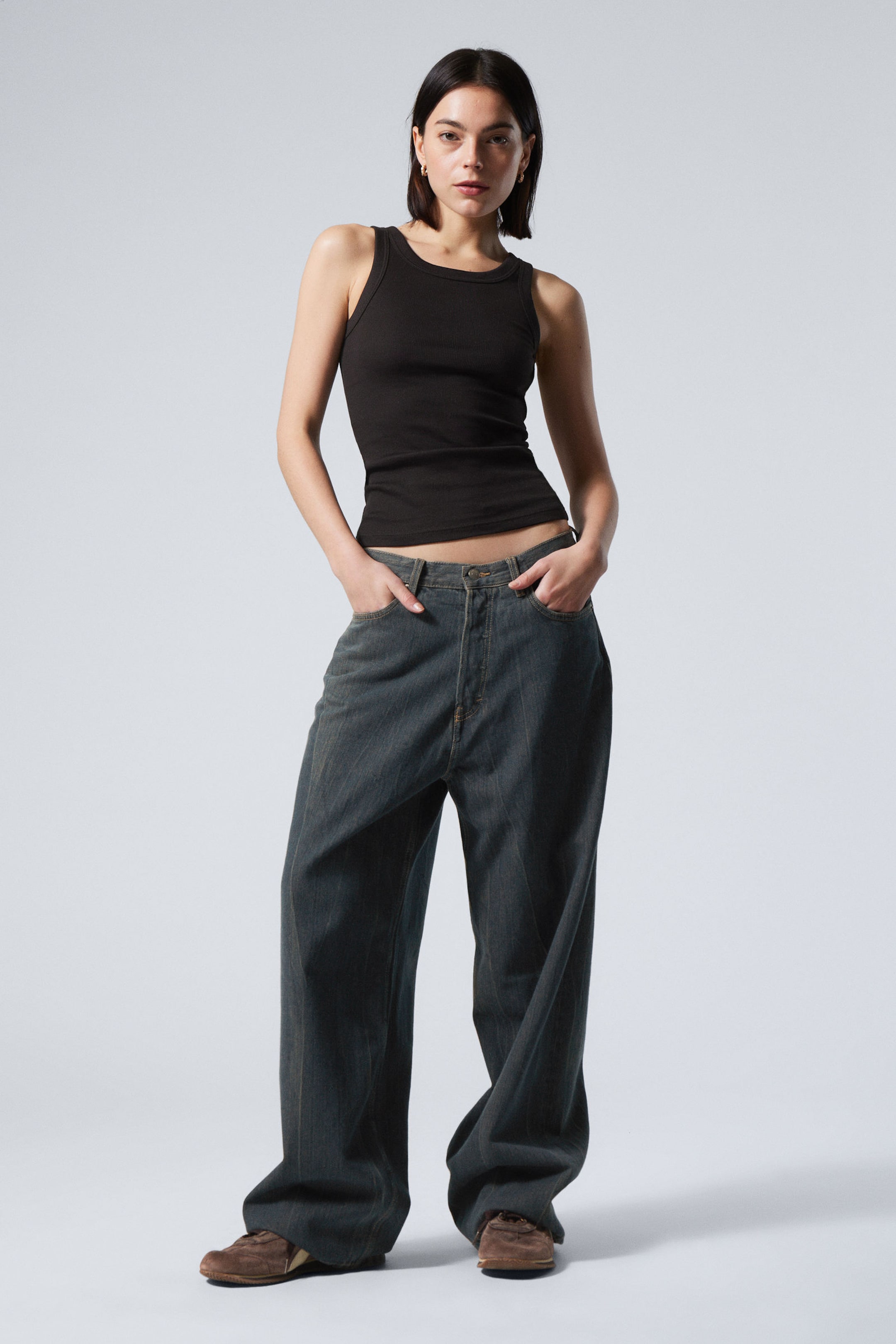 Como Blue - Astro Loose Baggy Leg Jeans - 2