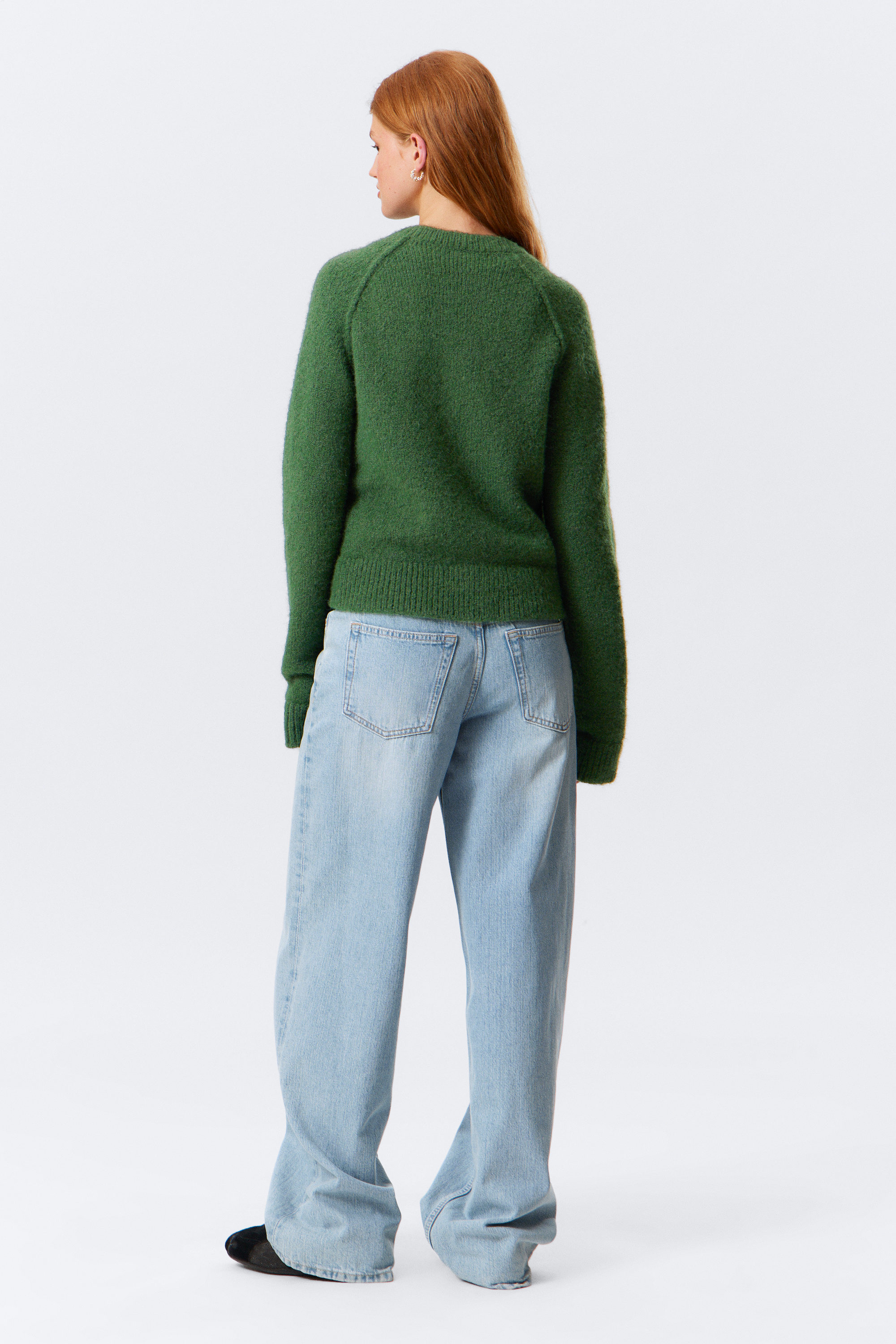 Dark Green - Soft Slim Fit Buttoned Cardigan - 3