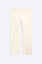 Light Dusty Beige - Low rise capri trousers - 0
