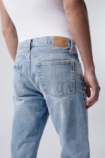 Blue Medium Dusty - Klean mid waist regular straight jeans - 3