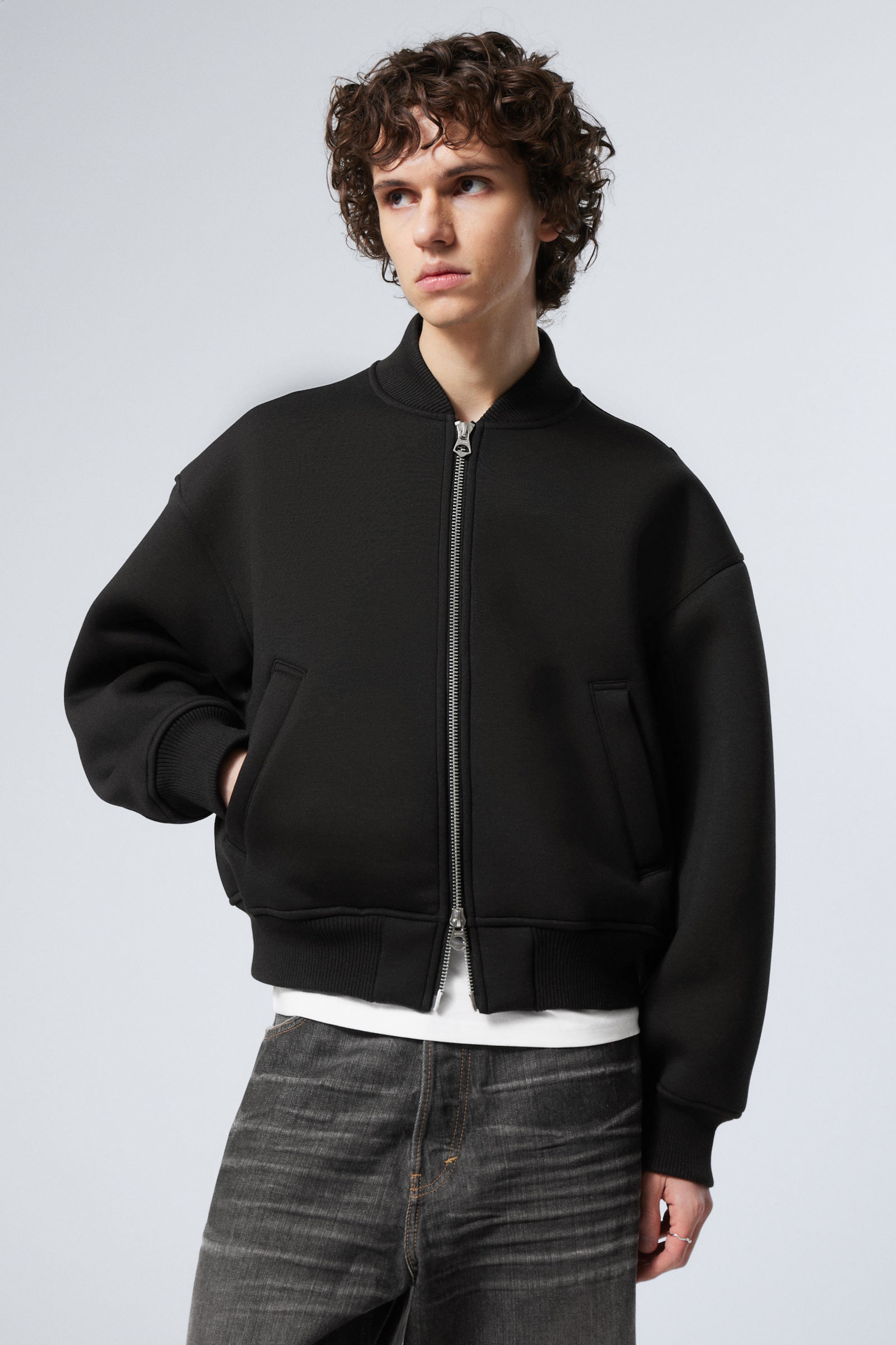 #272628 - Loose Scuba Bomber Jacket - 2