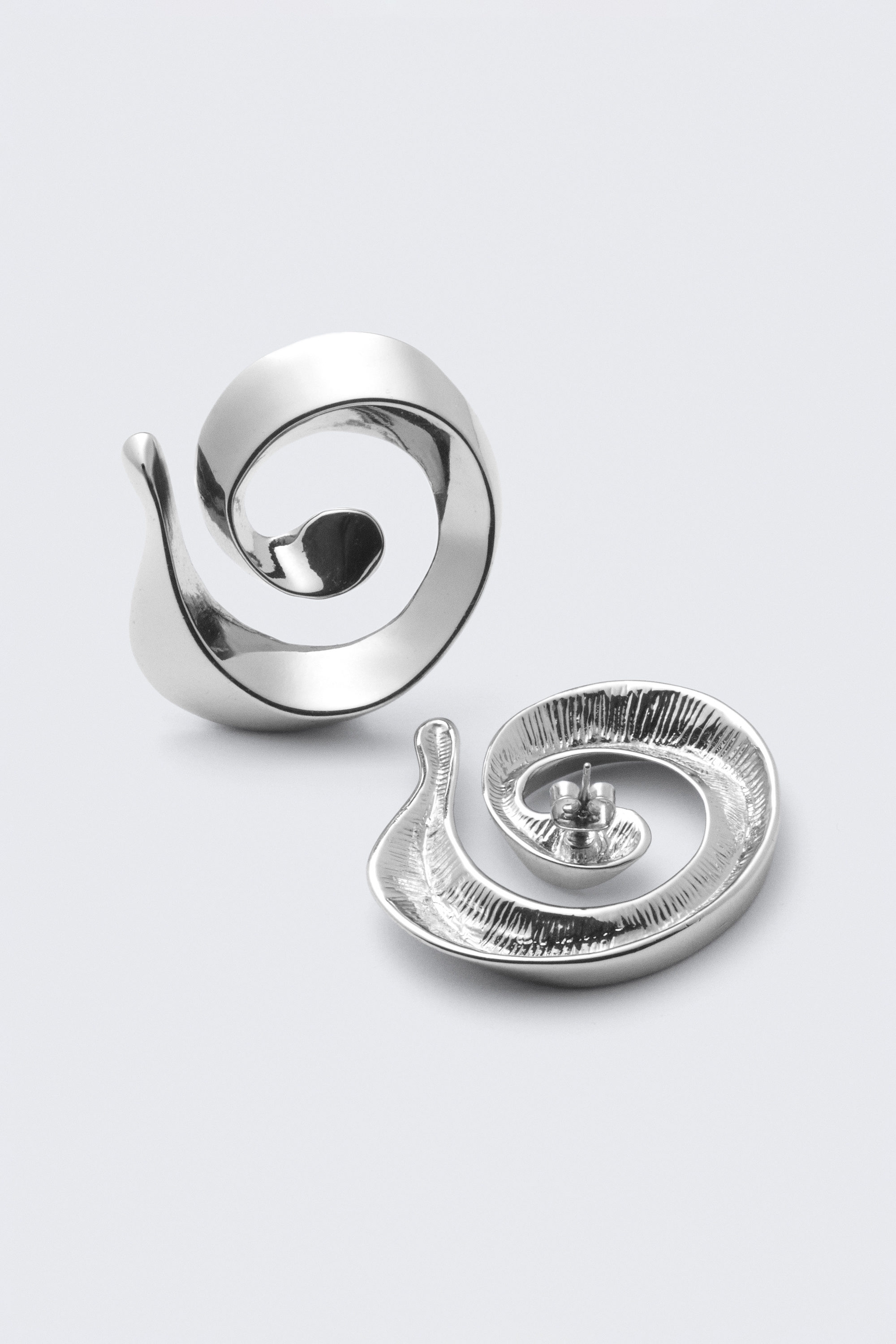 Silver - Twist örhängen - 2