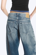 Stirrup Blue - Mittelblau - Andromeda Low Waist Loose Baggy Jeans - 6