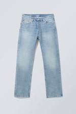 Blue Delight - Space Mid Waist Relaxed Straight Jeans - 0