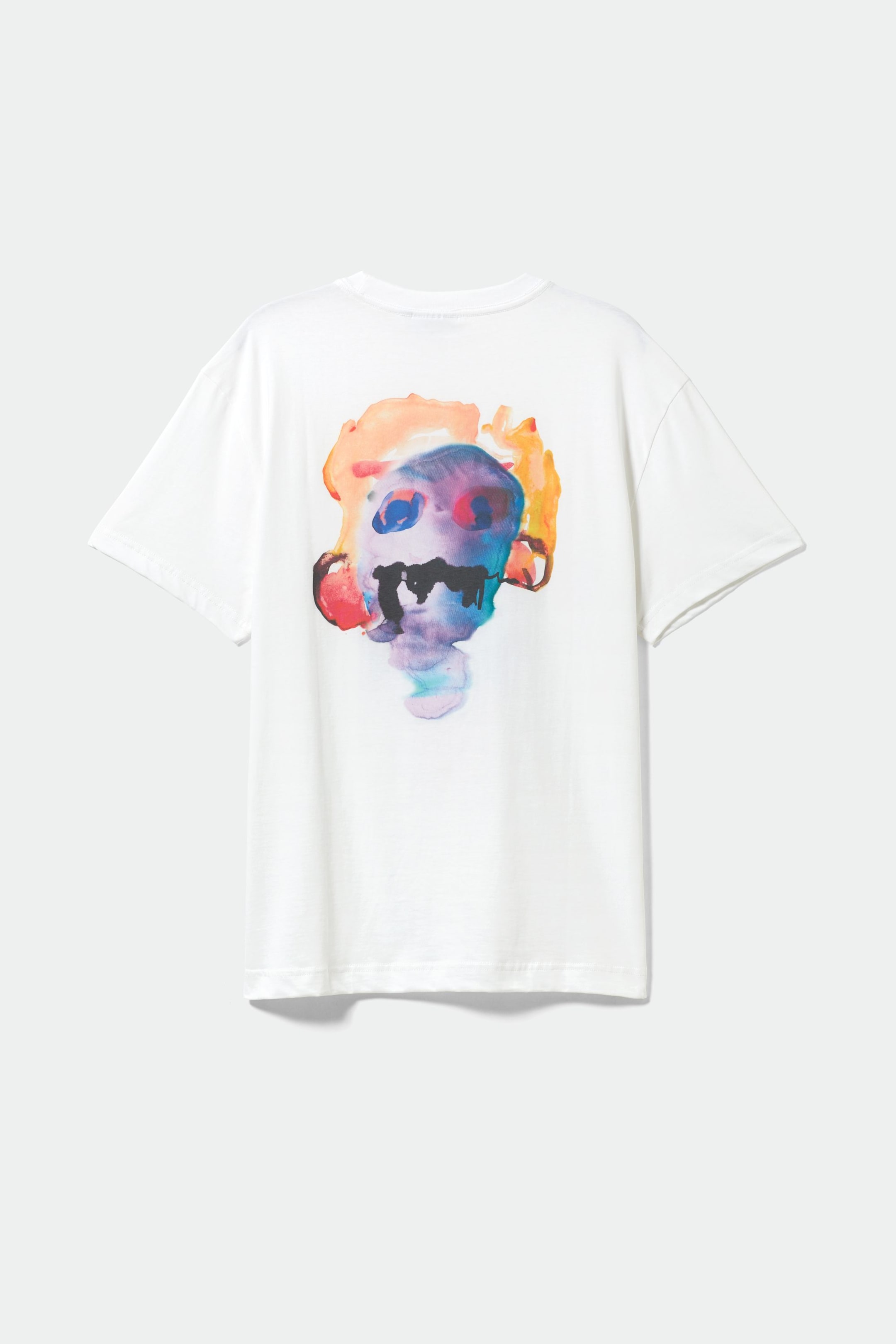White - Oversized Graphic Printed T-shirt - 1