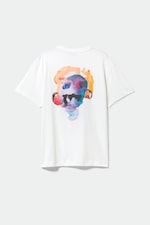 White - Oversized Graphic Printed T-shirt - 1