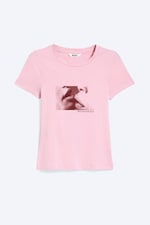 Pink - Kiss - Tight Graphic Mini T-Shirt - 3