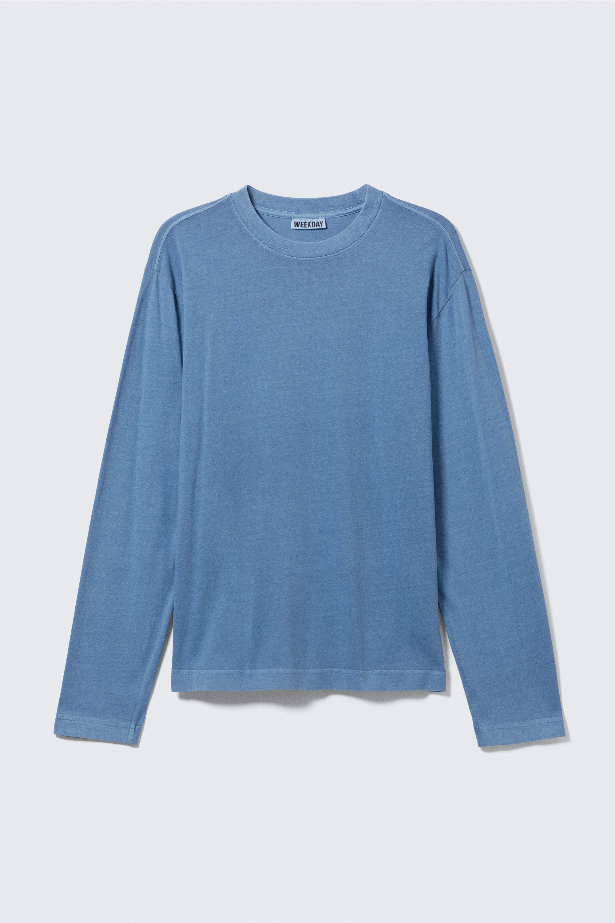 Blue - Relaxed Long-Sleeved Pyjama T-shirt - 1