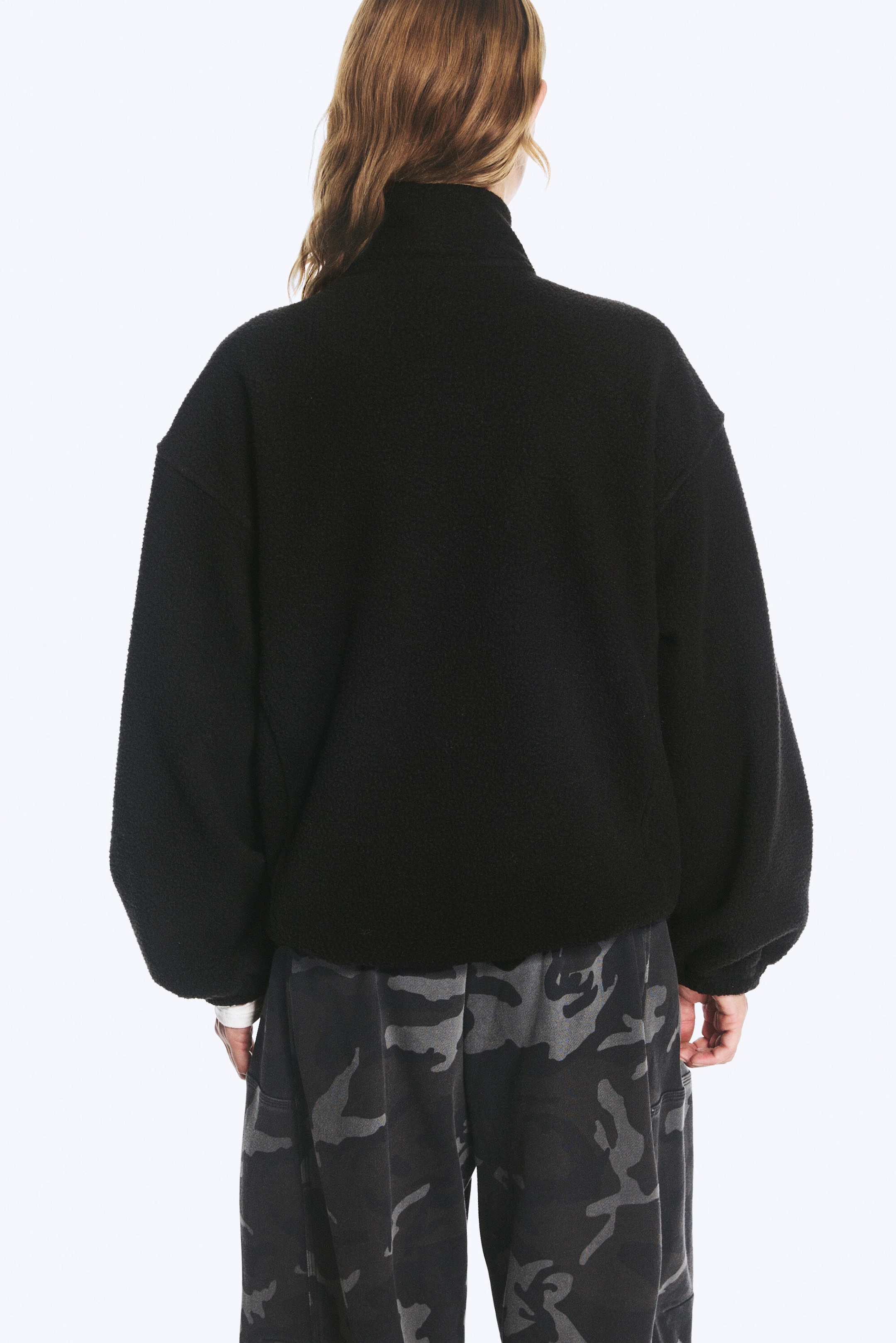 Noir - Veste zippée molletonnée - 3
