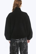 Noir - Veste zippée molletonnée - 3