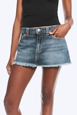 Radio Blue - Medium blue - Denim Mini Skirt - 1