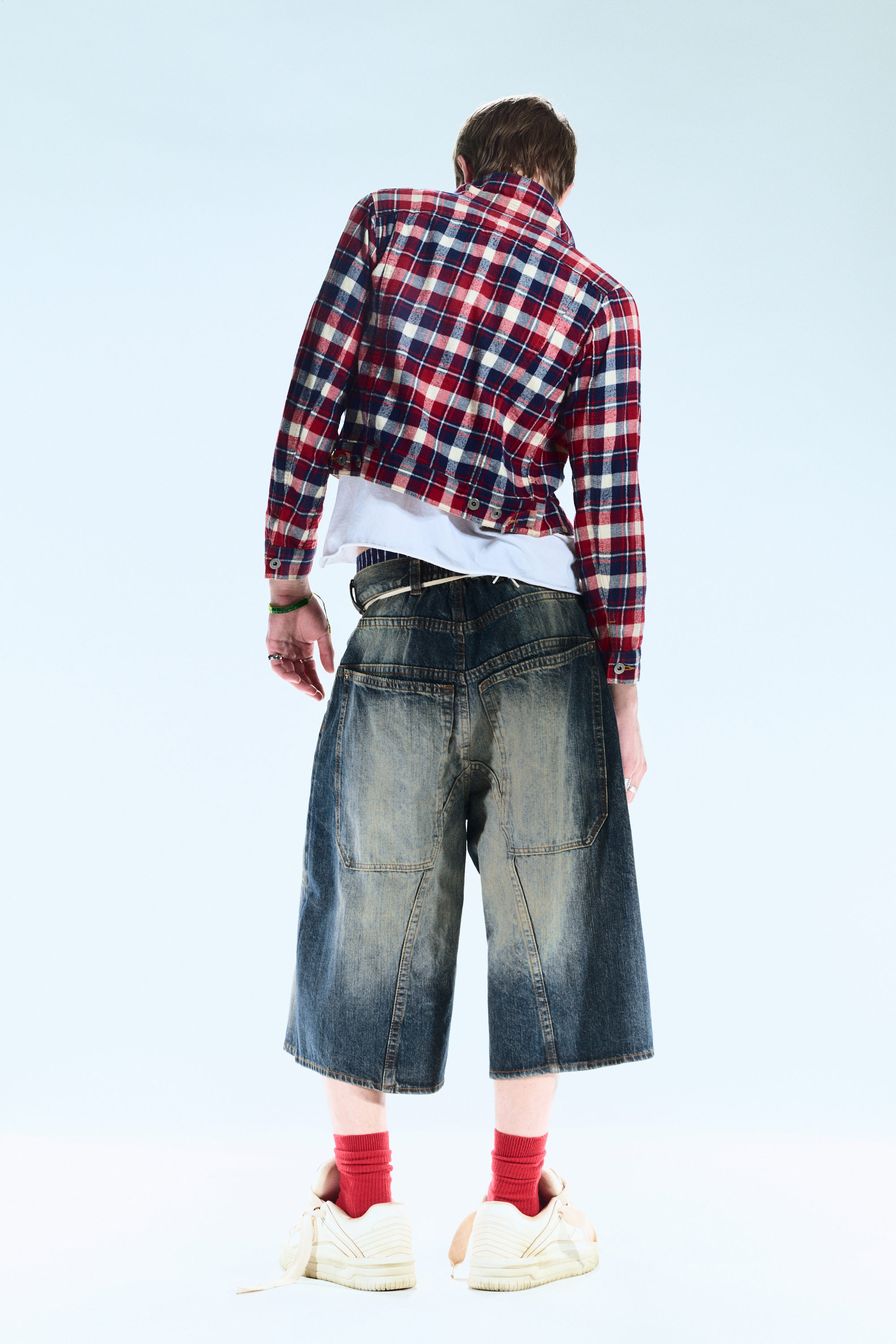 Canyon Blue - Dark Blue - Dunno Unisex Loose Fit Carpenter Jorts - 5