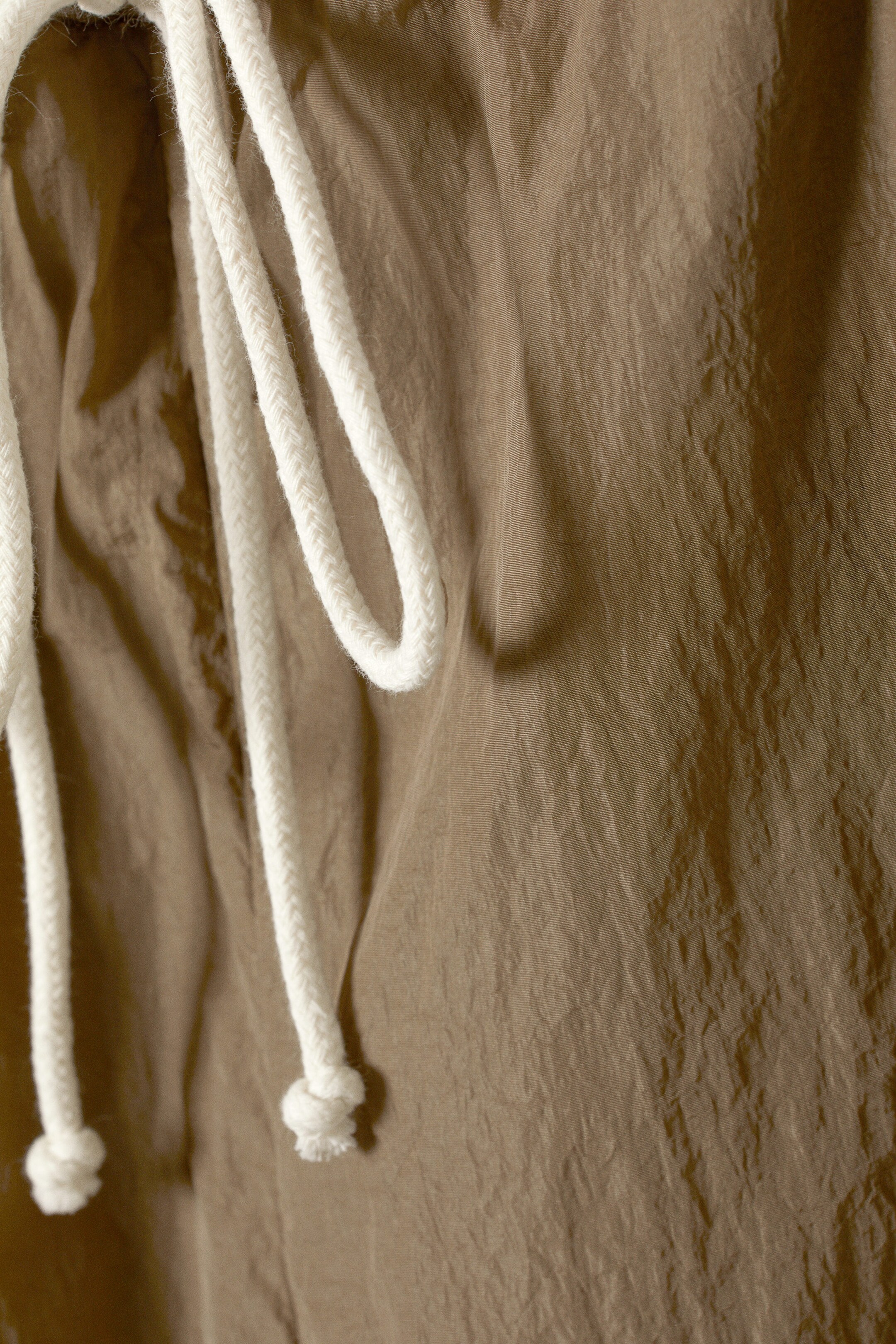 Taupe - Pantalon parachute Alister - 1