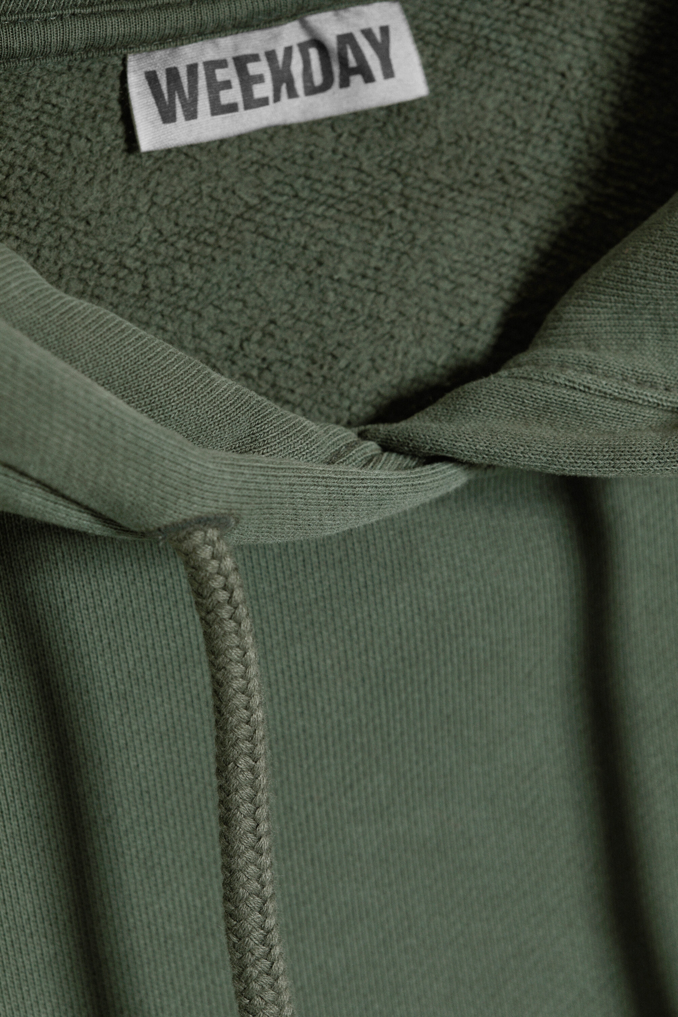 Washed Green - Oversized Cotton Fleece Hoodie - 2