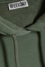 Washed Green - Oversized Cotton Fleece Hoodie - 1