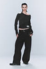Washed Black - CM x LB Looser Washed Black Unisex Jeans - 4