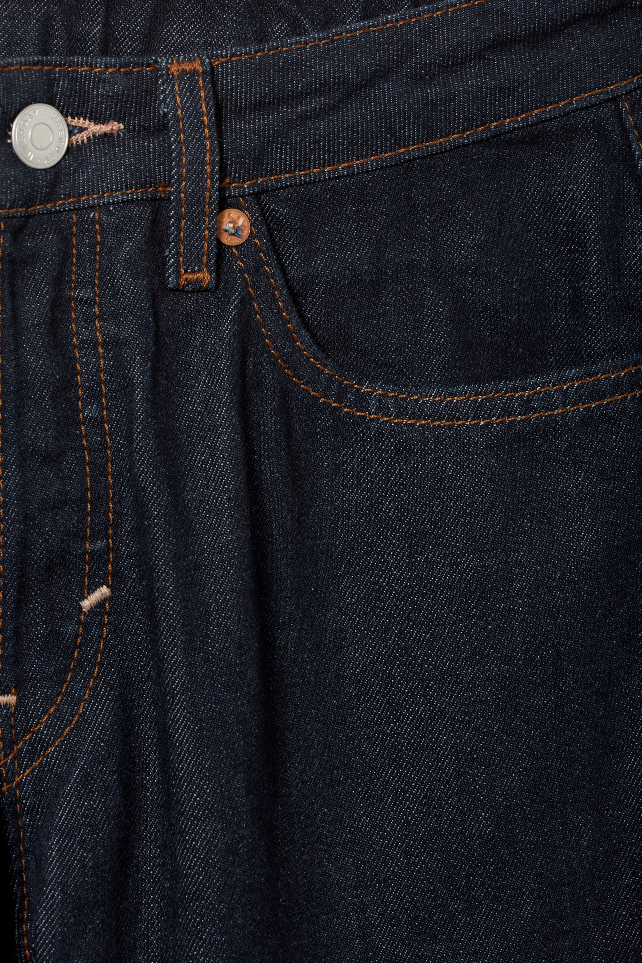 Blaue Rinse - Pin Mid Waist Regular Straight Jeans - 2