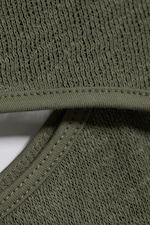 Dusty Khaki Green - Layered Two-Piece Bolero Top - 1